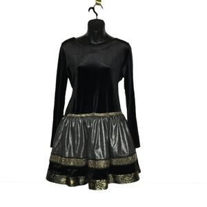 Bloome Velvet Fit Flare Flounce Dress Up formal Size 18.5